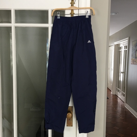 ADIDAS Nylon Track Pants/Joggers Navy - Picture 1 of 8